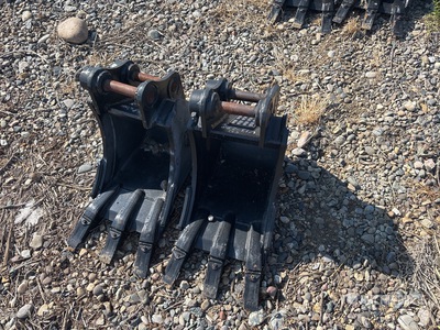 Quantity of (2) 12 in Digging Excavator Bucket - Fits Sany SY16 (Unused)