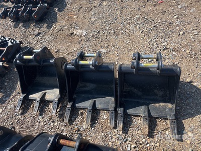 Quantity of (3) 18 in Digging Excavator Bucket - Fits Sany SY16 (Unused)