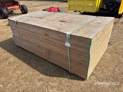 Quantity of (40) 4 Ft x 8 Ft x 5/8 Inch DFP Plywood (Unused)