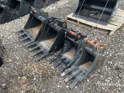 Quantity of (4) Prosource  Digging Excavator Bucket - Fits Sany SY26 (Unused)