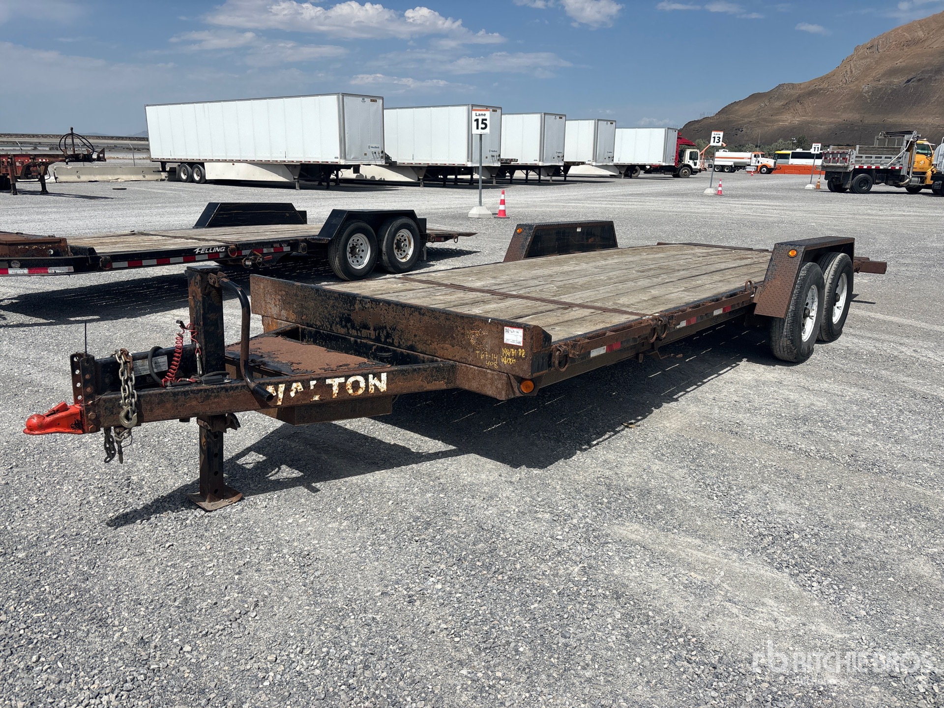 2020 Walton 16 ft T/A Tilt Deck Trailer