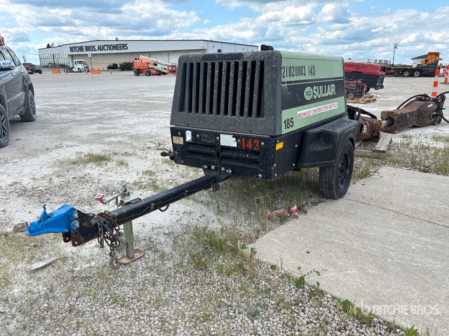 2019 Sullair 185D DPQ KU4F 185 cfm Mobile Air Compressor