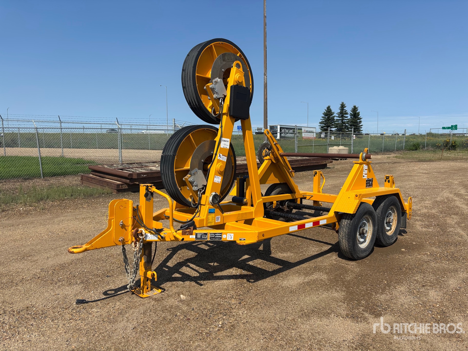 2022 TSE T3036 T/A (1) Tensioner Reel Trailer