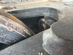 Undercarriage with Left Track Tensioner