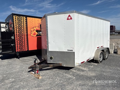 2017 Wells Cargo 15 ft T/A Enclosed Trailer