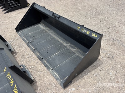 Mid-State 74 in Low Profile Skid Steer Bucket (Unused)