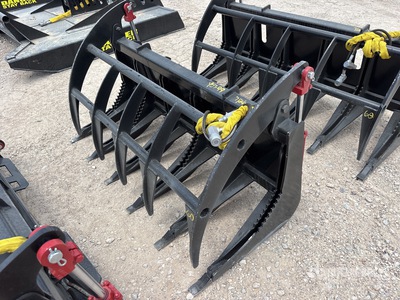 Mid-State 60 in E-Series Skid Steer Root Rake (Unused)