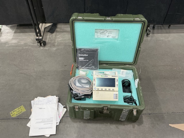 (3) Welch Allyn Propaq Encore Vital Signs Monitors w/Cases