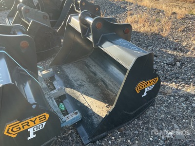 Gryb 60 in 1 cyd Cleanup Excavator Bucket - Fits Sany SY135/SY155 (Unused)