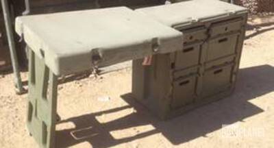 LOT OF 4 -MILITARY  FIELD DESKAS (NEW ERA) LOT OF 4 FIELD DESK S- SHIP PALLET 43 X 43 X60   350LBS