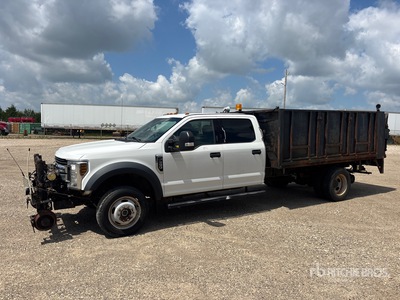 2019 Ford F-550 XLT 4x4 Crew Cab Hi-Rail Ciężarówka z płaską platformą