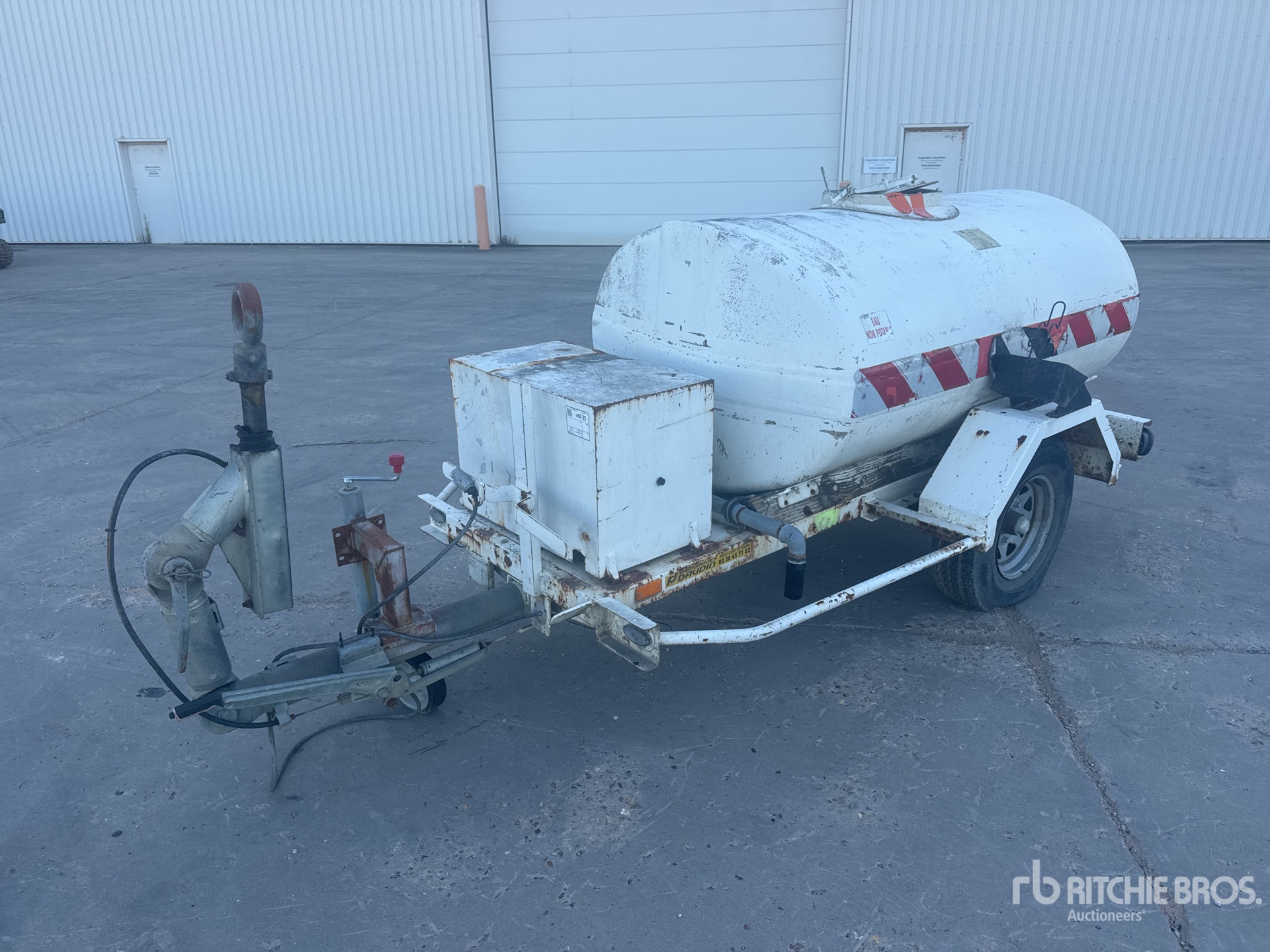 2014 Daudin Remorque Citerne A Eau 1Essieu S/A Water Tank Trailer