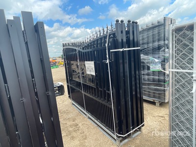 Quantity of (5) 2026 GLDG05 18 ft 6 in x 6 ft 9 in Wrought Iron Bi-Parting Driveway Gate (Unused)