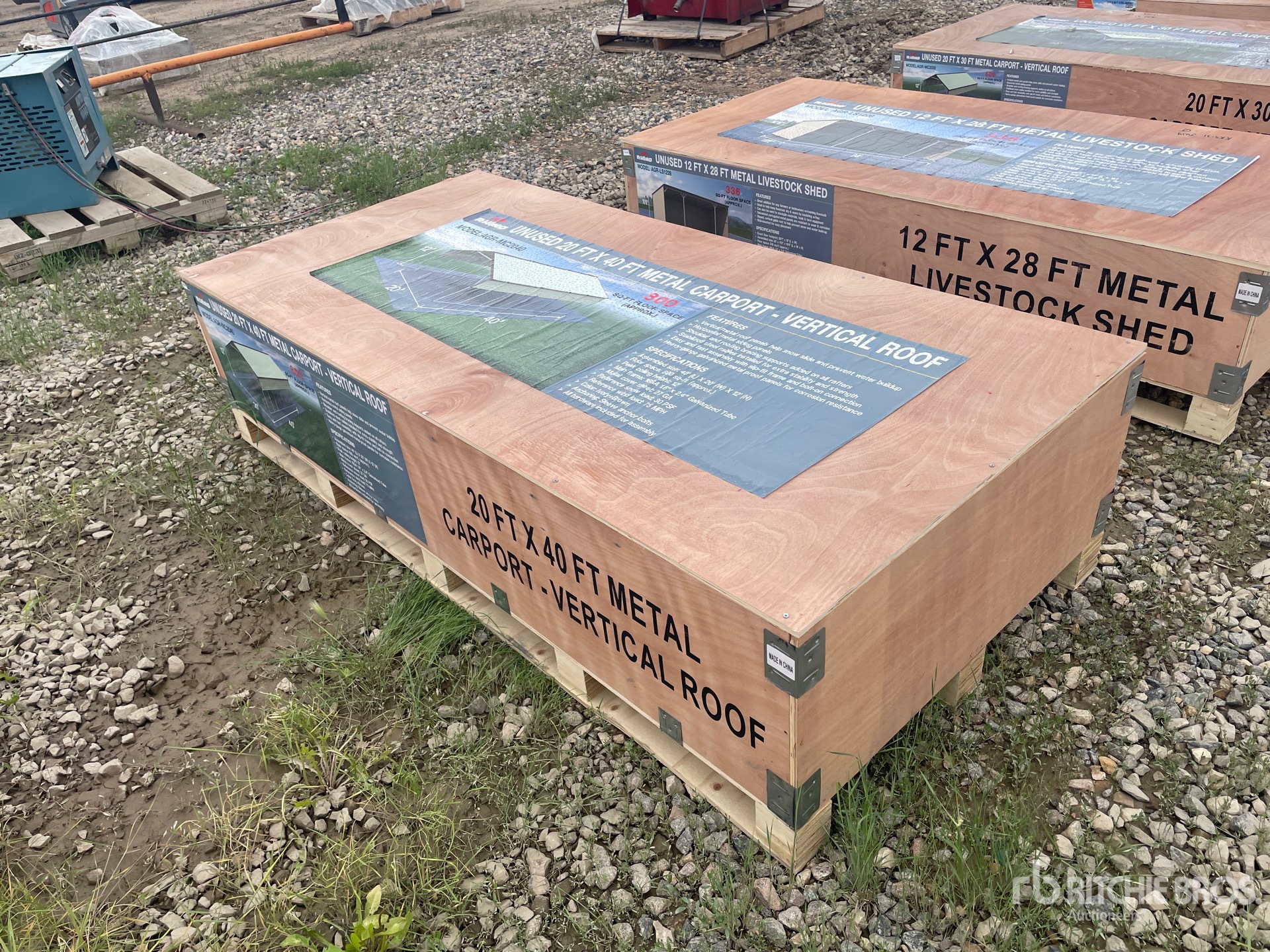 2026 AGR Mc2040 20 ft x 40 ft Carport (Unused)