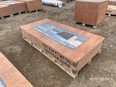 2026 AGR-LS1220 12 ft x 20 ft Metal Abri pour le bétail (Unused)