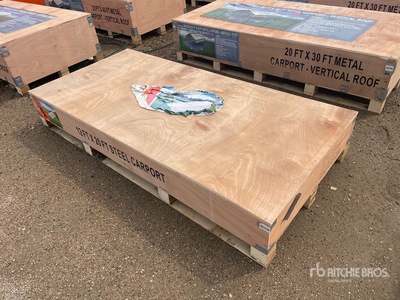 2026 CP1220 12 ft x 20 ft Steel Carport 倉庫 (Unused)