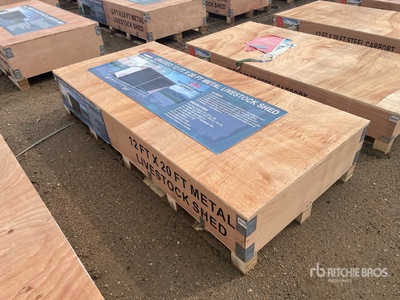 2026 AGR-LS1220 11 ft 2 in x 20 ft 4 in Metal Livestock Shelter (Unused)