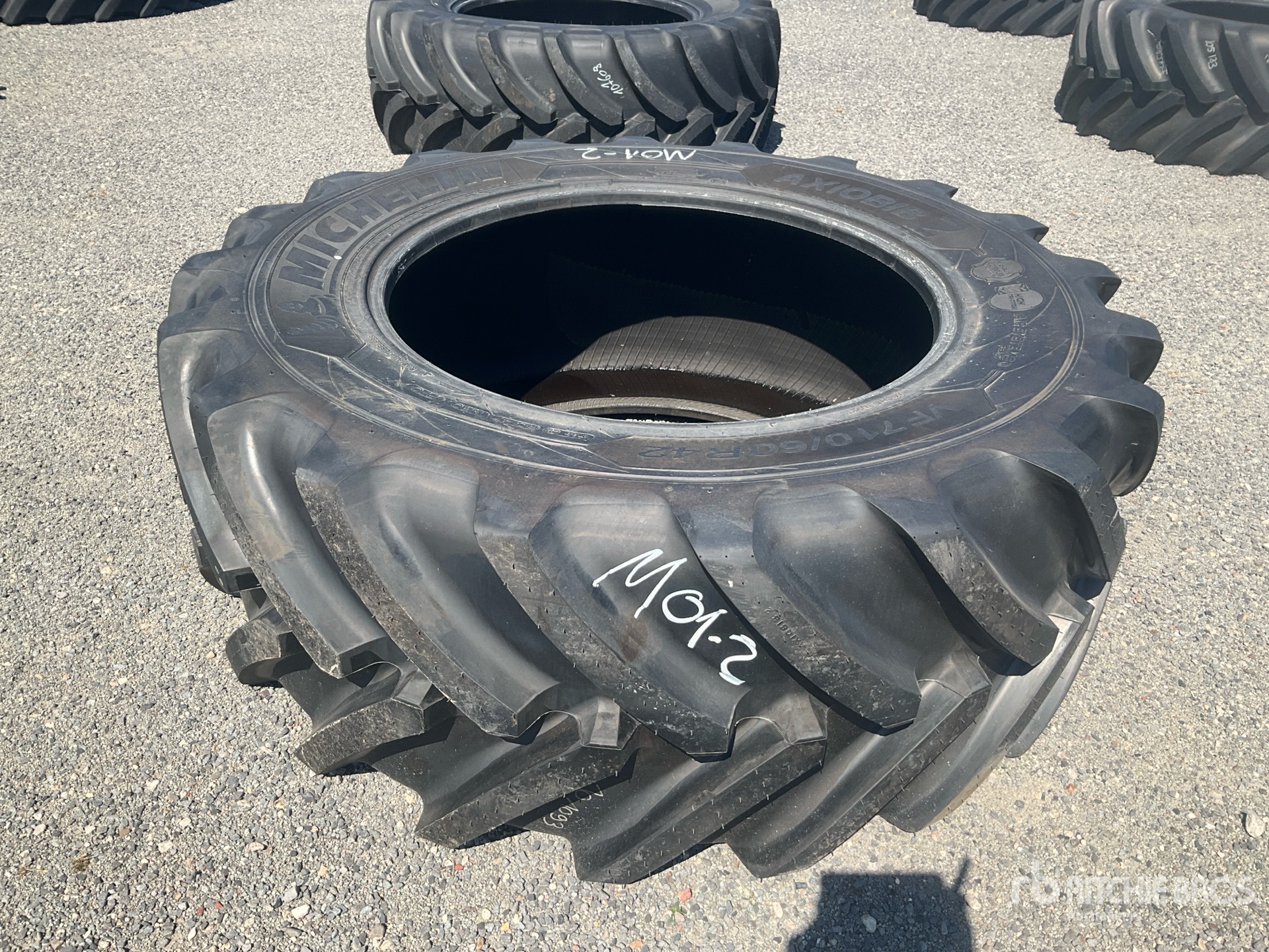 Quantity of (1) Michelin 176E AXIOBIB2 - VF 710/60R42 Tires
