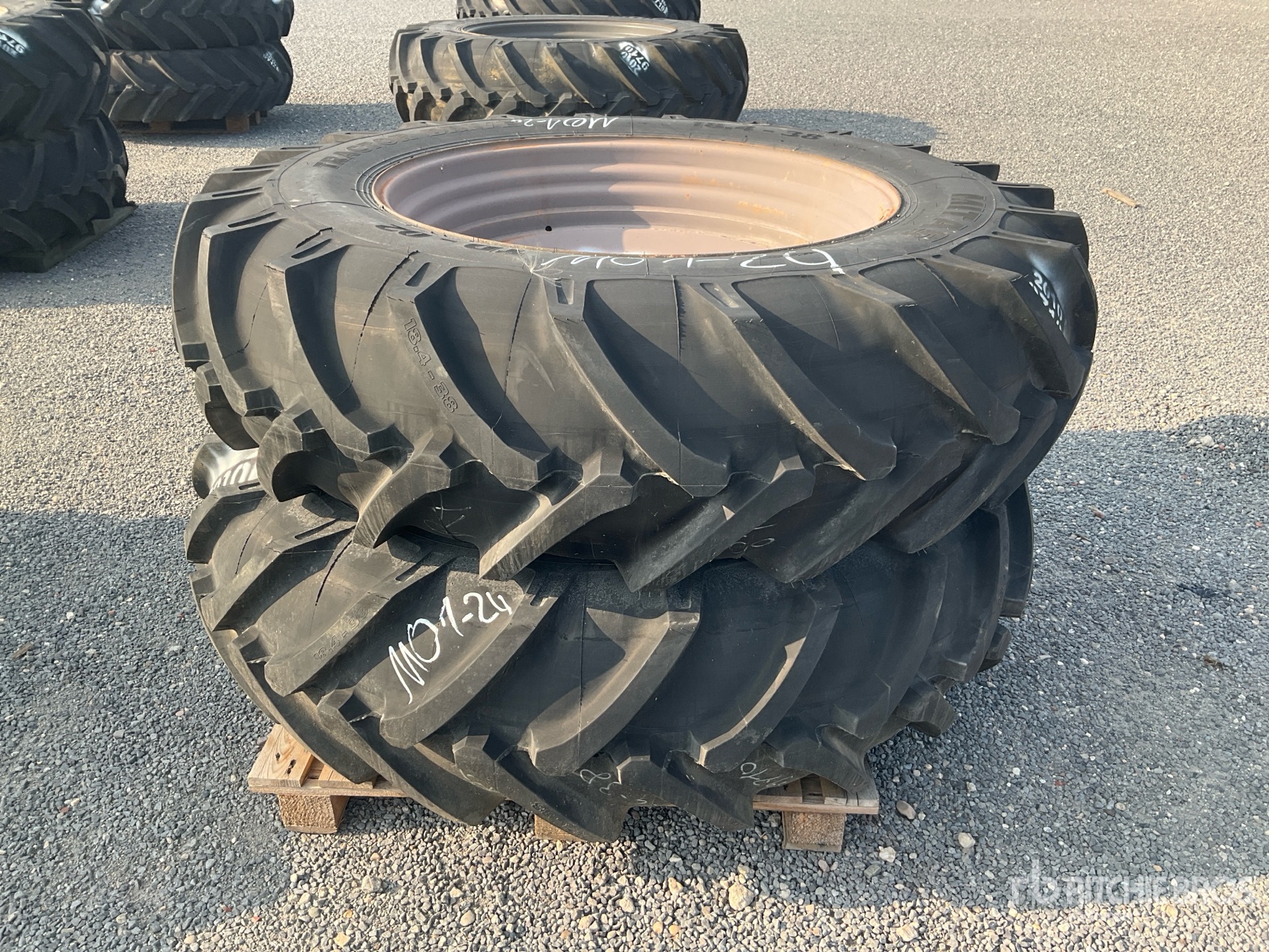 Quantity of (2) Mitas 18,4 -38 F Wheels