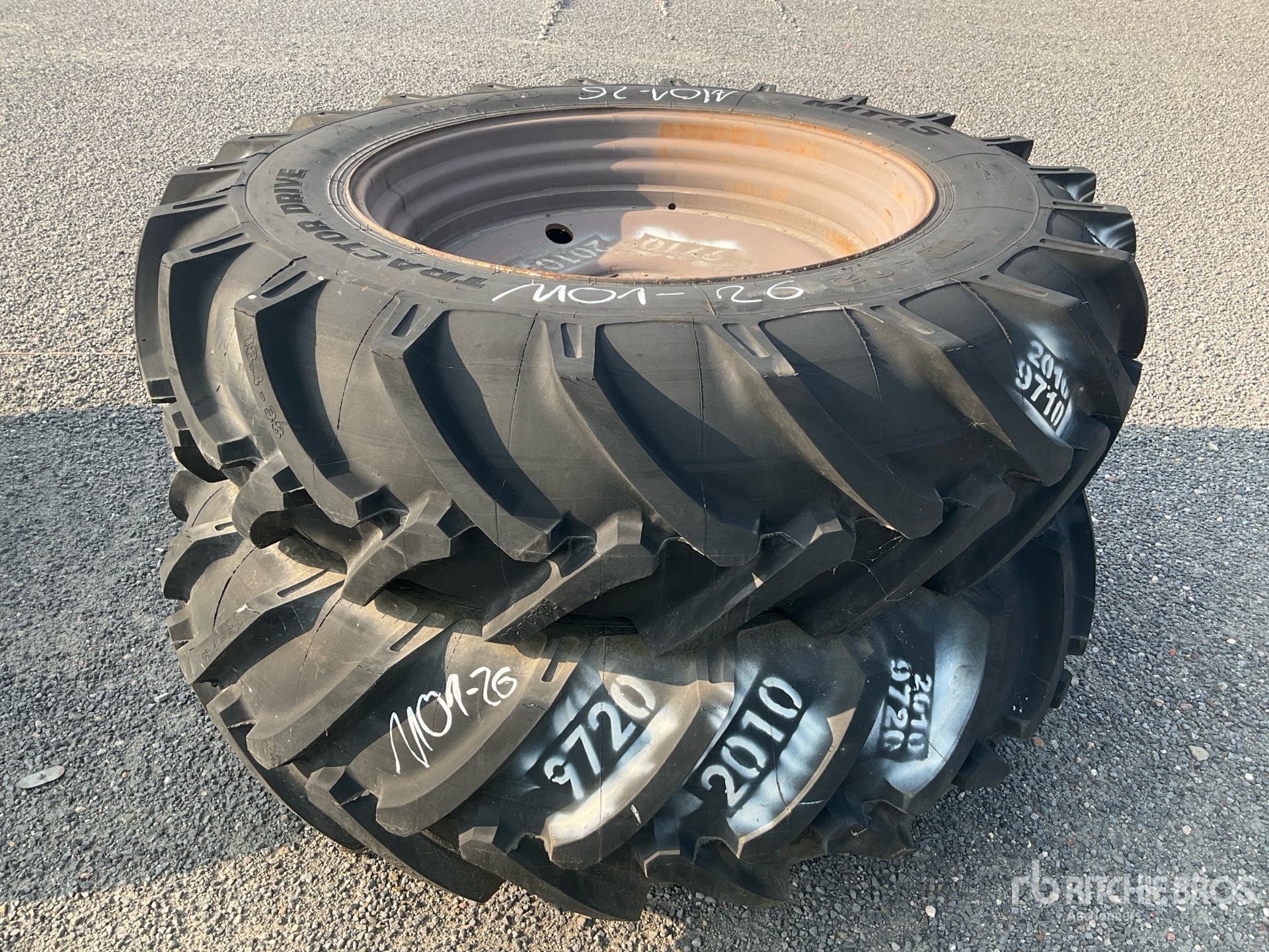 Quantity of (2) Mitas 18,4 -38 F Wheels