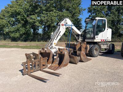 2016 Liebherr A912 Compact  Pelle Sur Pneus Wheel Excavator (Inoperable)