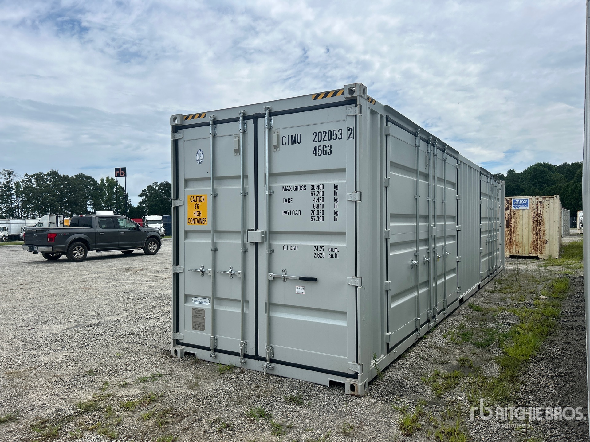 2026 40 ft High Cube Multi-Door Storage Container