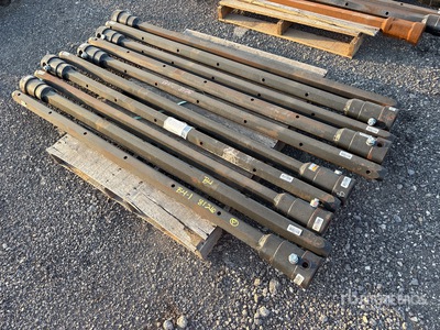 Quantity of (10) 2 1/2 in Hex x 72 in FS Auger Extensions (Unused)