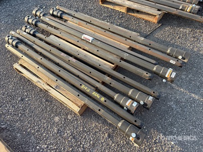 Quantity of (10) 2 1/2 in Hex 3 72 in FS Auger Extensions (Unused)