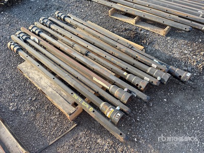 Quantity of (10) 2 1/2 in Hex x 72 in FS Auger Extensions (Unused)