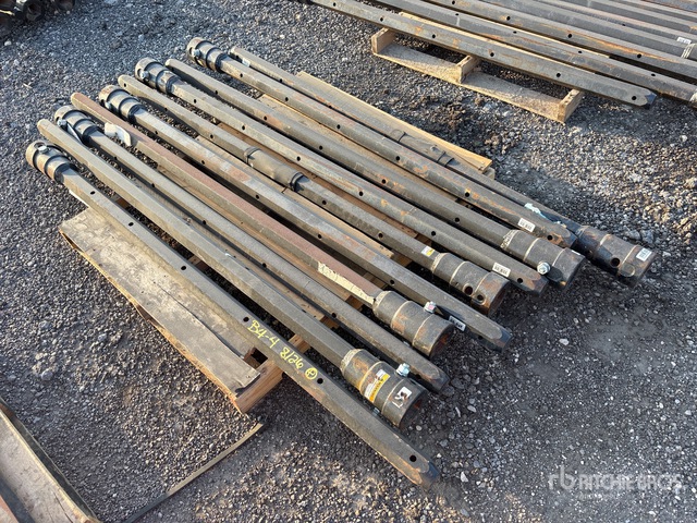 Quantity of (10) 2 1/2 in Hex x 72 in FS Auger Extensions (Unused)