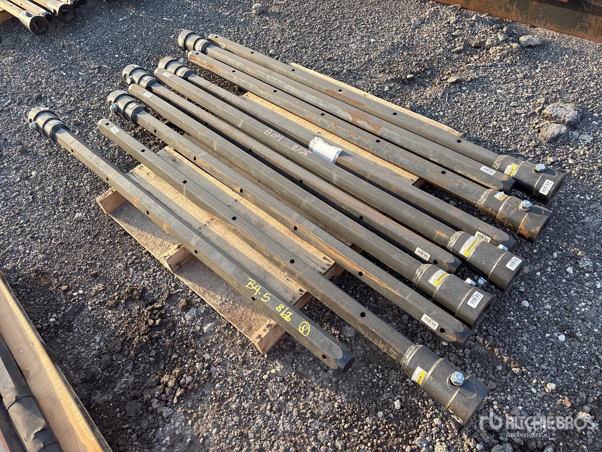 Quantity of (10) 2 1/2 in Hex x 72 in FS Auger Extensions (Unused)