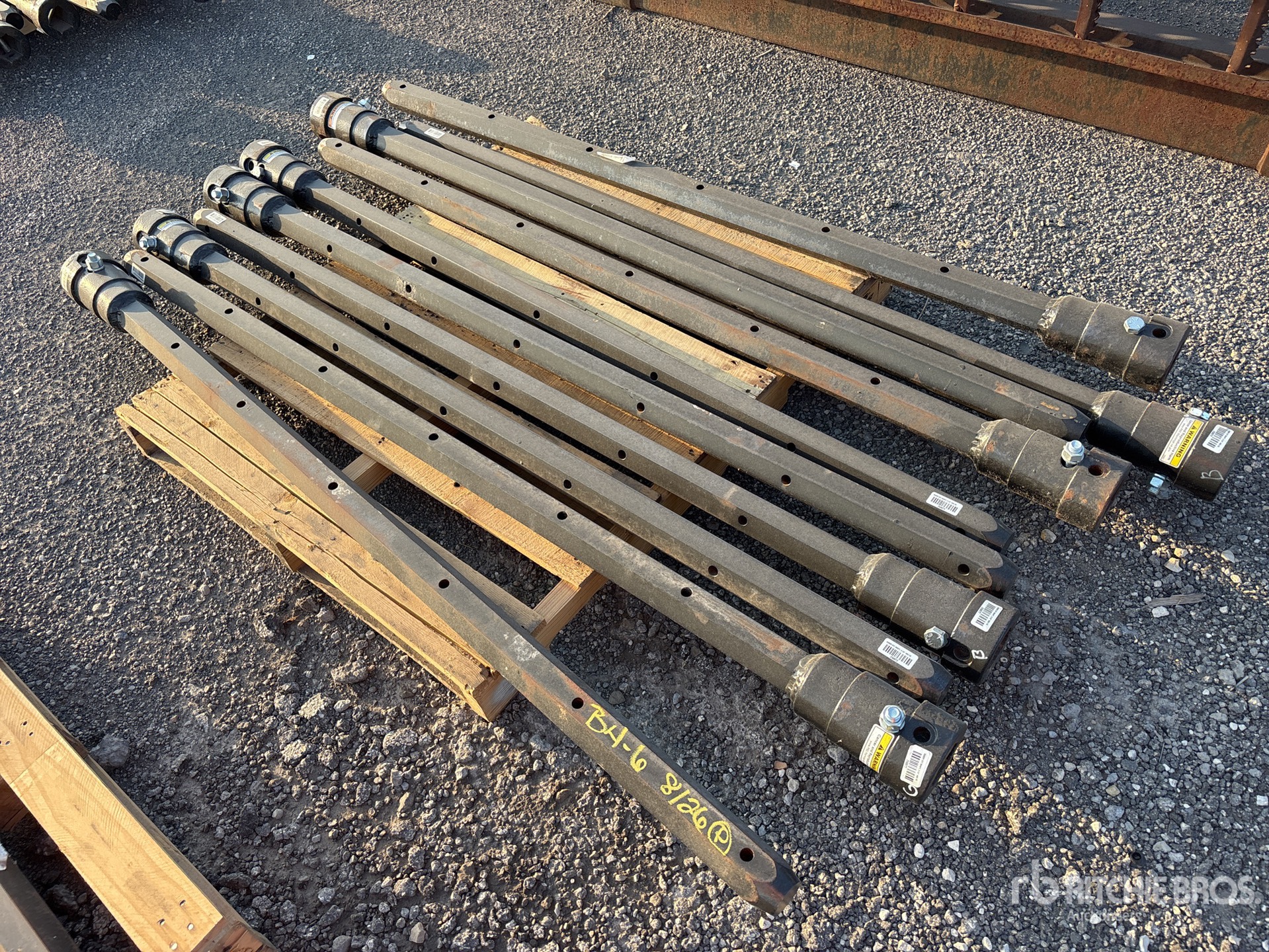 Quantity of (10) 2 1/2 in Hex x 72 in FS Auger Extensions (Unused)