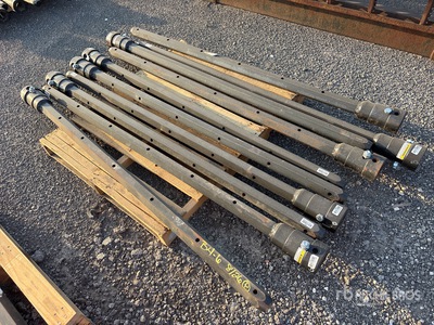 Quantity of (10) 2 1/2 in Hex x 72 in FS Auger Extensions (Unused)