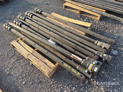 Quantity of (10) 2 1/2 in Hex x 72 in FS Auger Extensions (Unused)