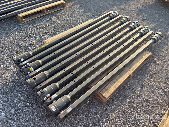 Quantity of (10) 2 1/2 in Hex x 72 in FS Auger Extensions (Unused)