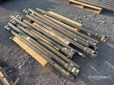 Quantity of (10) 2 1/2 in Hex x 72 in FS Auger Extensions (Unused)