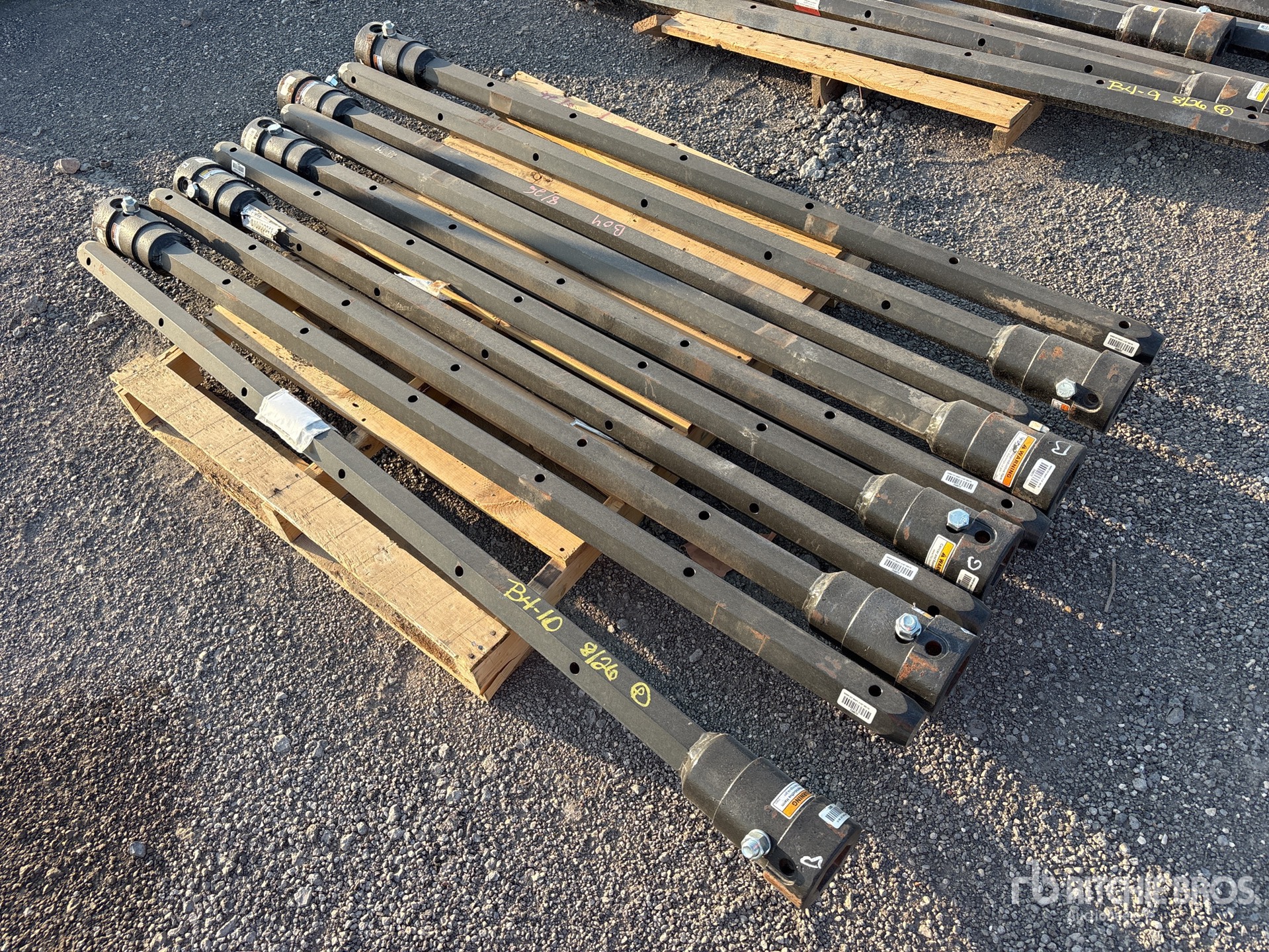 Quantity of (10) 2 1/2 in Hex x 72 in FS Auger Extensions (Unused)