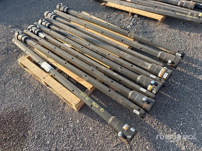 Quantity of (10) 2 1/2 in Hex x 72 in FS Auger Extensions (Unused)