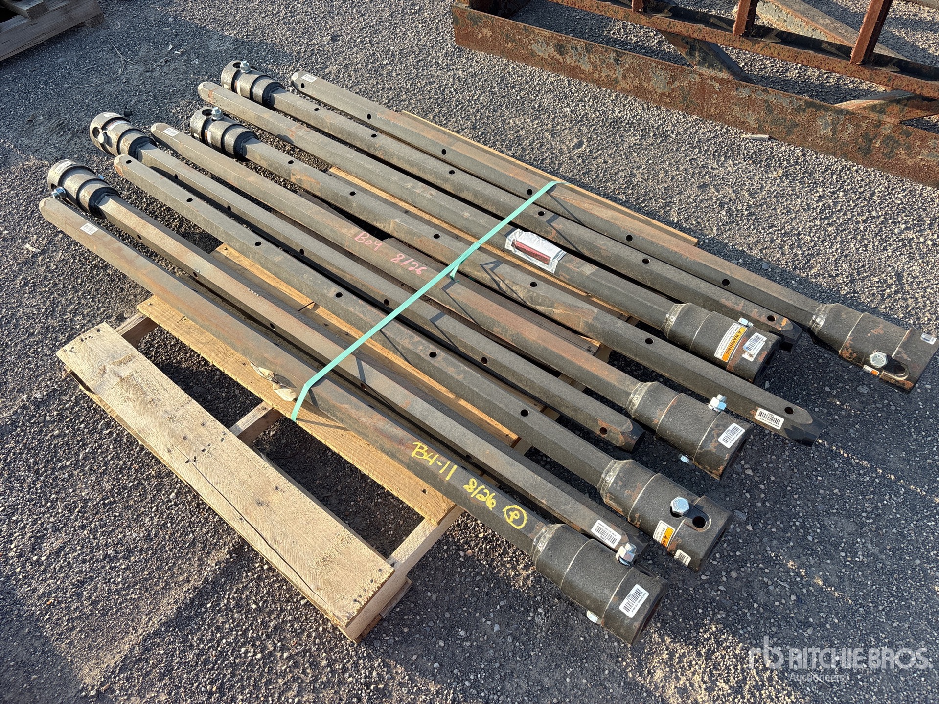 Quantity of (9) 2 1/2 in Hex x 72 in FS Auger Extensions (Unused)