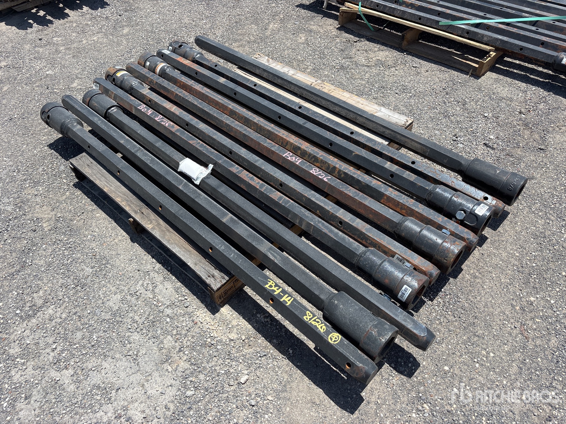 Quantity of (20) 2 5/8 in Hex x 72 in FS Auger Extensions (Unused)