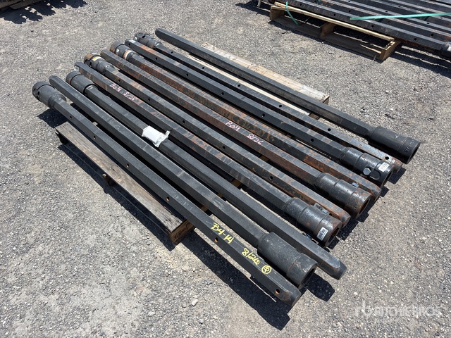 Quantity of (20) 2 5/8 in Hex x 72 in FS Auger Extensions (Unused)