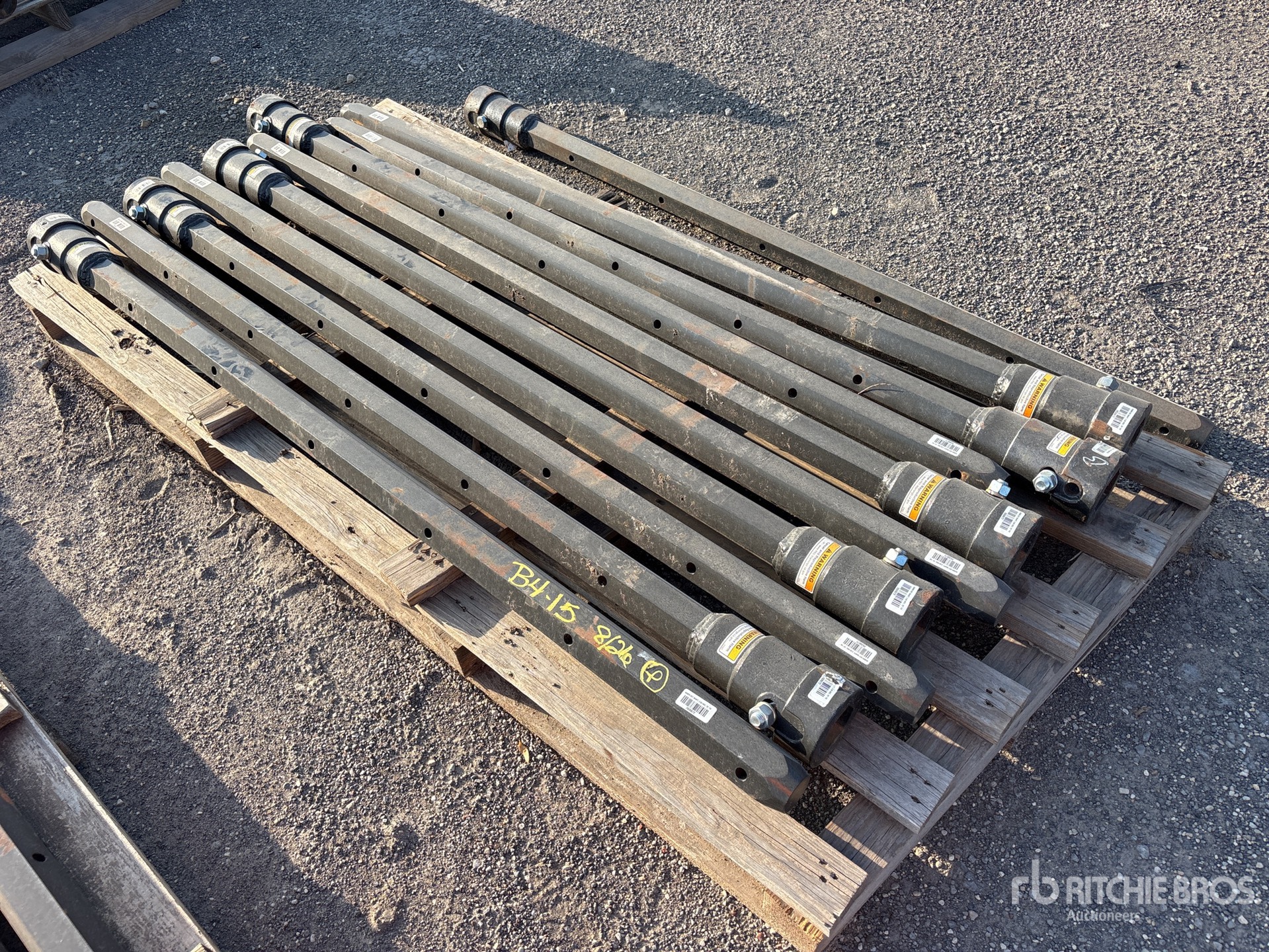 Quantity of (10) 2 5/8 in Hex x 72 in FS Auger Extensions (Unused)
