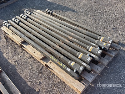 Quantity of (10) 2 5/8 in Hex x 72 in FS Auger Extensions (Unused)