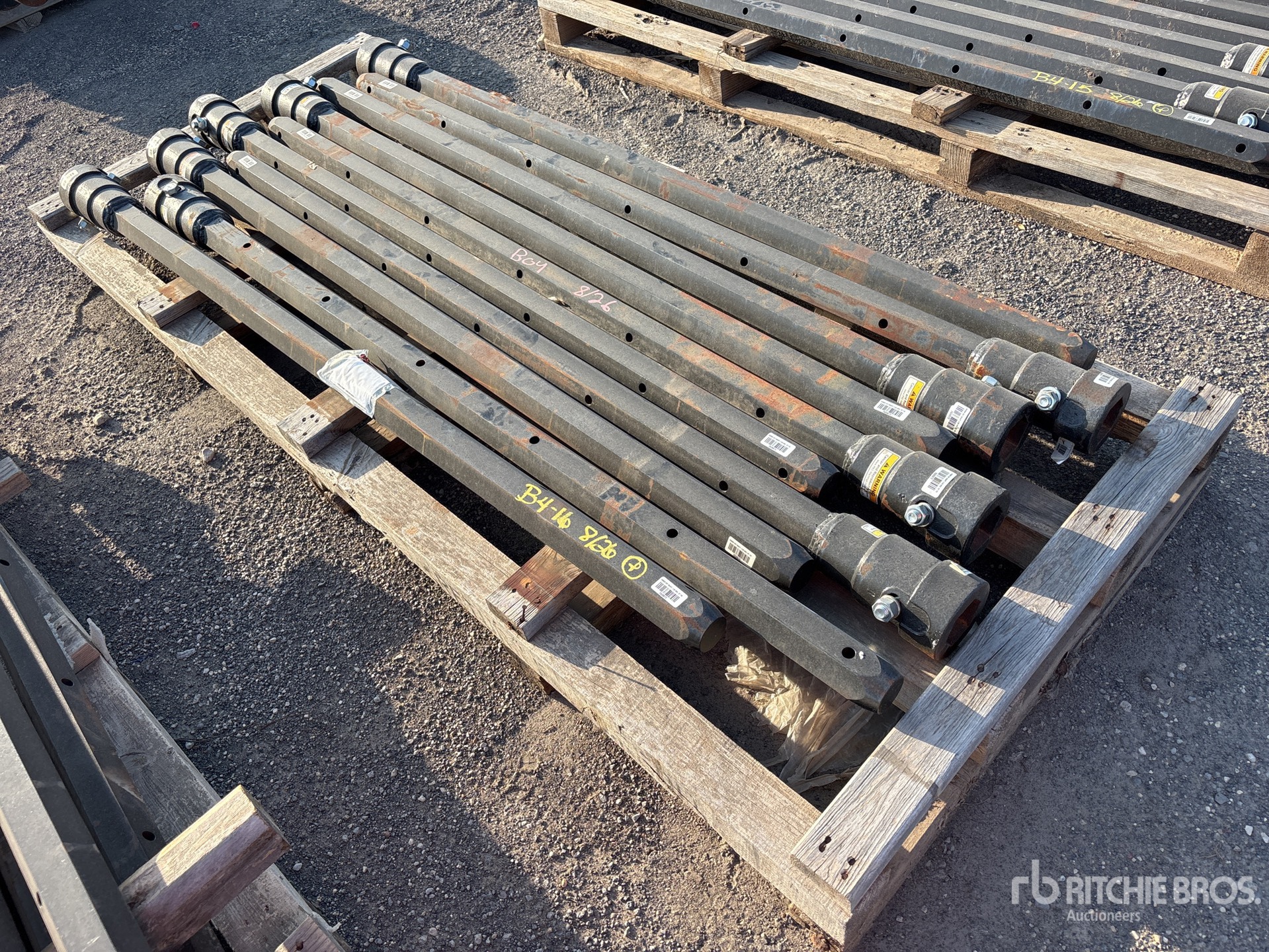 Quantity of (10) 2 5/8 in Hex x 72 in FS Auger Extensions (Unused)
