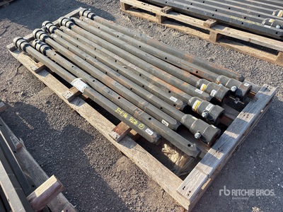 Quantity of (10) 2 5/8 in Hex x 72 in FS Auger Extensions (Unused)