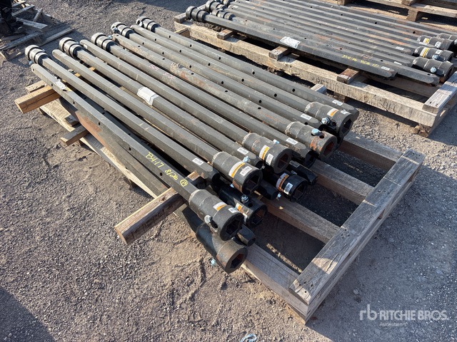 Quantity of (20) 2 1/2 in Hex x 72 in FS Auger Extensions (Unused)