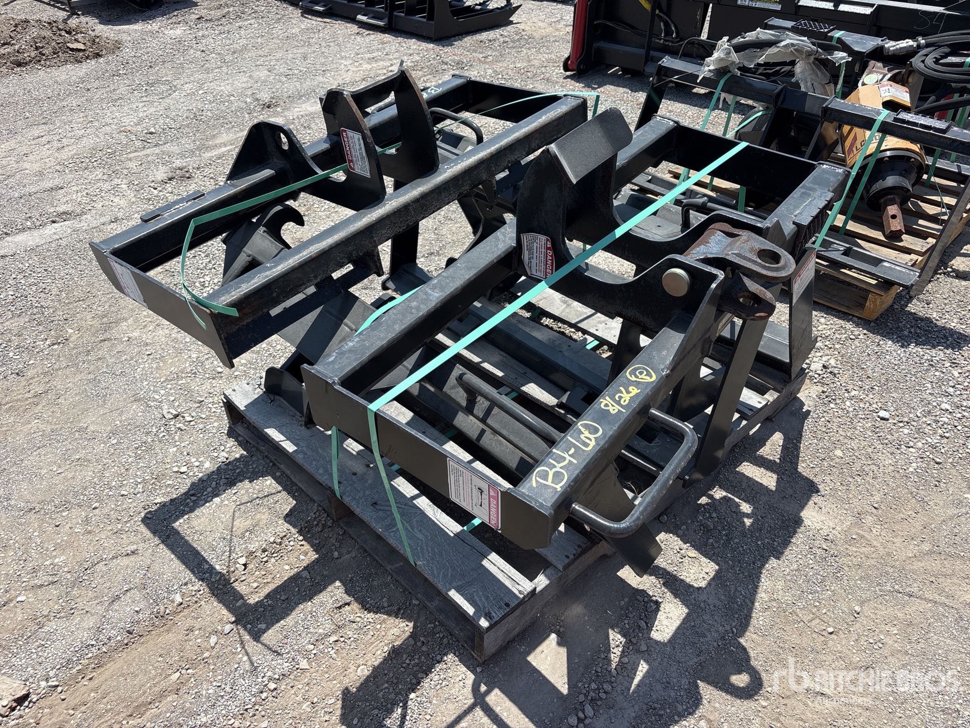 Quantity of (5) Skid Steer Attachment Mounting Plate (Unused)