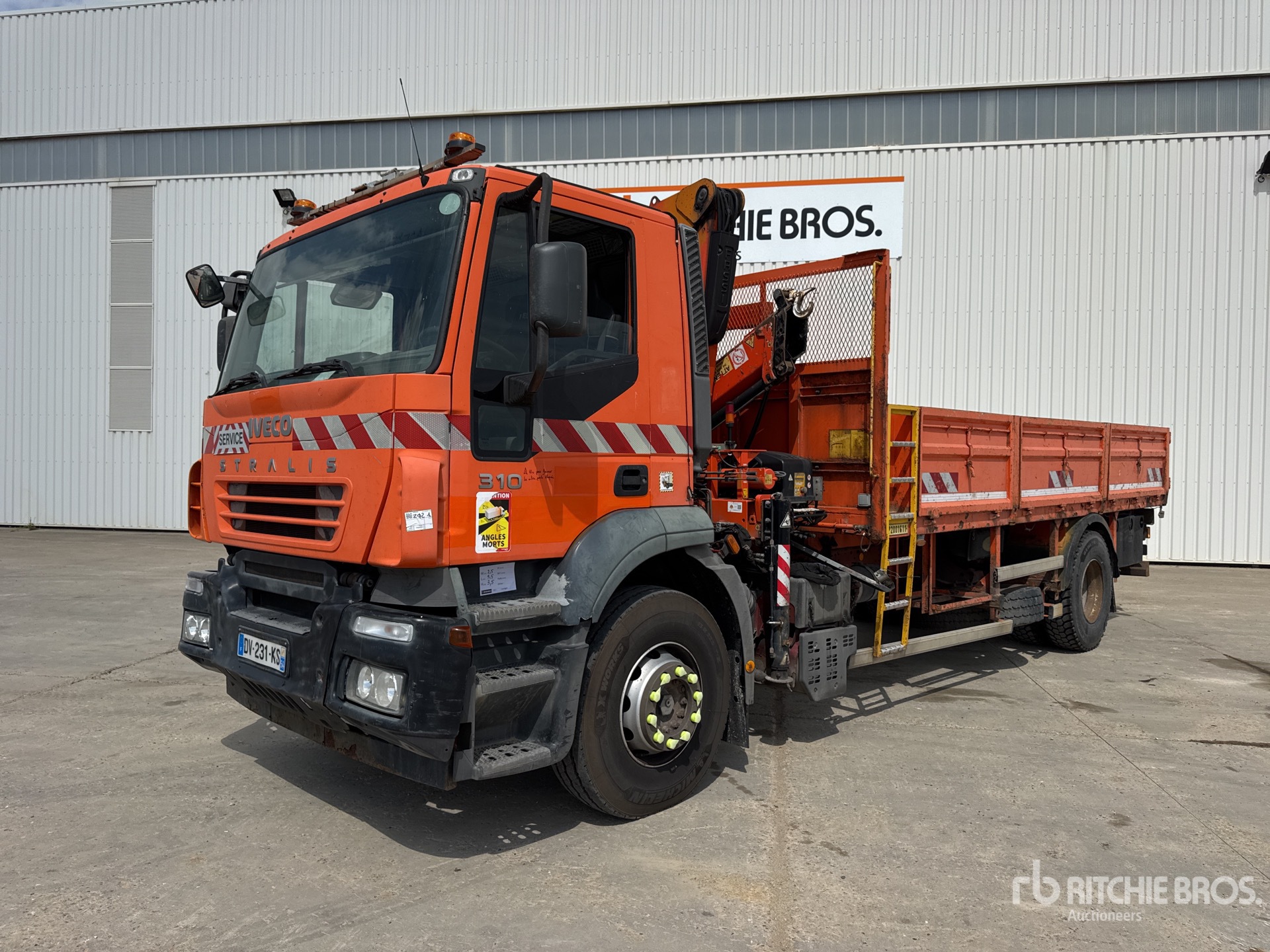 Fassi F130A.21 5730 kg Knuckle Boom on 2006 Iveco Stralis 310 Camion Plateau Avec Grue 4x2 Flatbed Truck with Crane