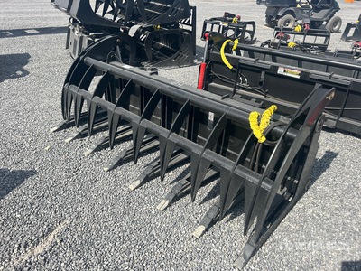 Mid-State 84 in Heavy Duty Skid Steer Root Rake (Unused)