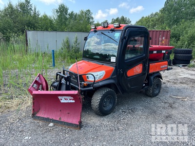 2023 Kubota X1100C 4x4 Comes With 6'6" Boss V-blade And A Western Salt Spreader Utility Vehicle